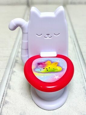 Gabby’s Dollhouse Purrfect Dollhouse Replacement Toy Cat Toilet Accessory 2”